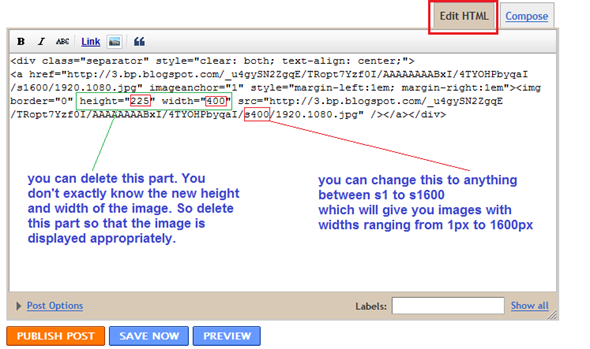 How to post large images in Blogger(Multiple Image Sizes in Blogger ...